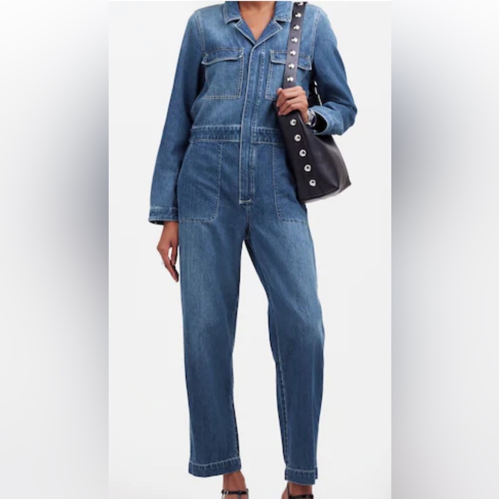 Madewell Denim Utility Coveralls in Dewitt Wash. Size 12/XL